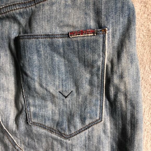 Hudson jeans denim pencil skirt frayed - Picture 7 of 9